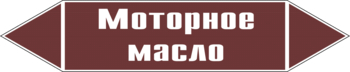 Маркировка трубопровода "моторное масло" (пленка, 252х52 мм) - Маркировка трубопроводов - Маркировки трубопроводов "ЖИДКОСТЬ" - Магазин охраны труда и техники безопасности stroiplakat.ru